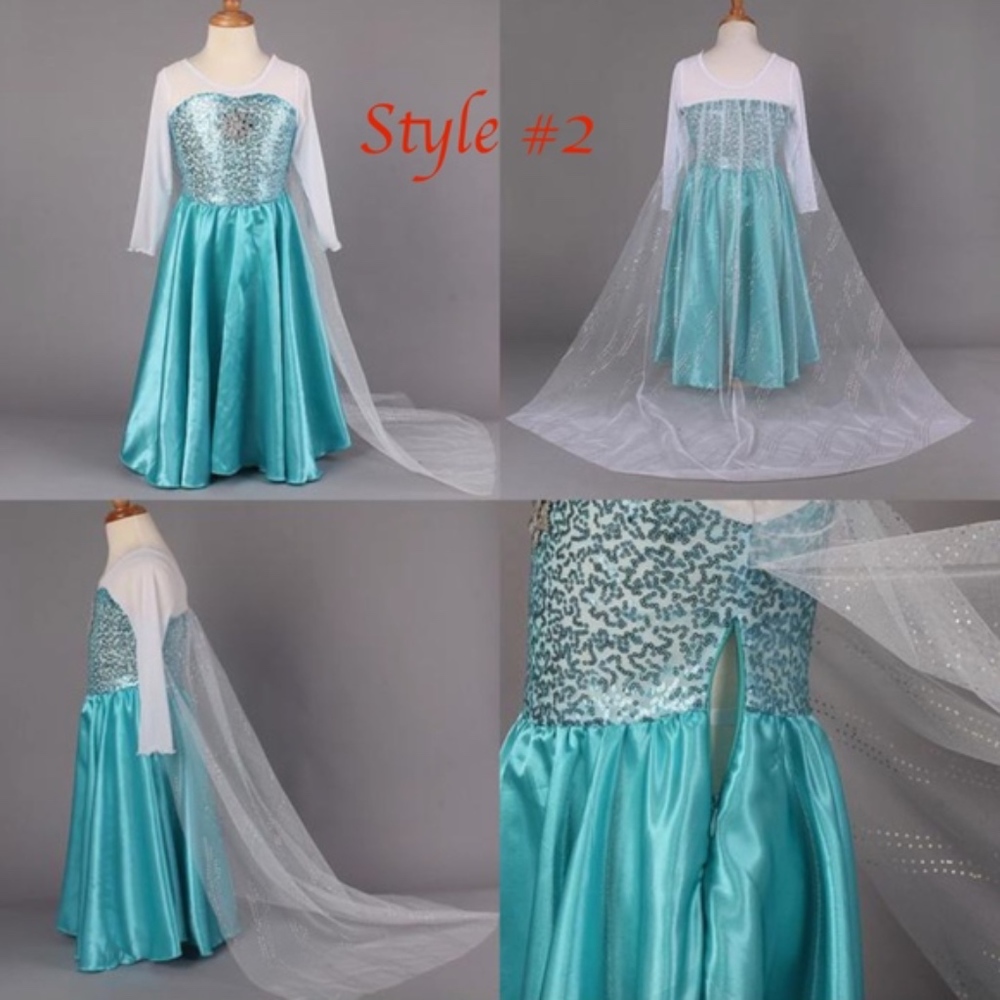 Frozen Elsa Costume Girls Dress Sizes 2-3t